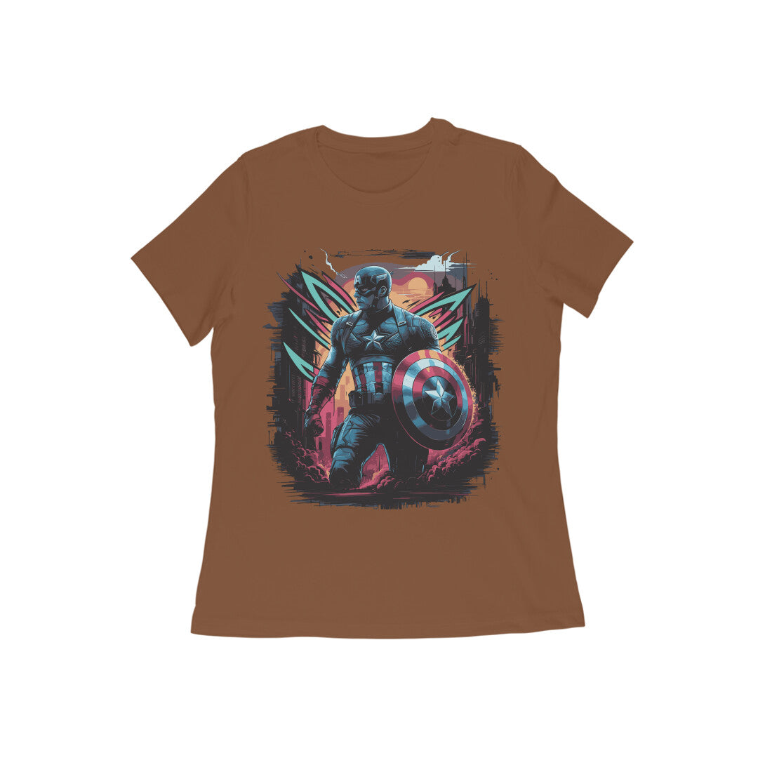 Captain America Superhero T-shirt for Women