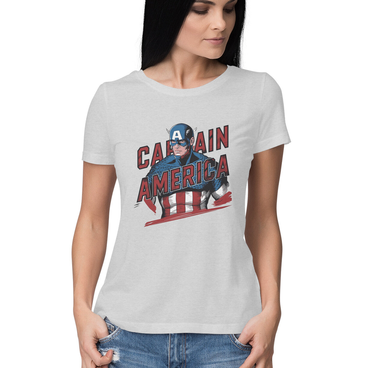 Marvel Comics Captain America T-shirt for Women