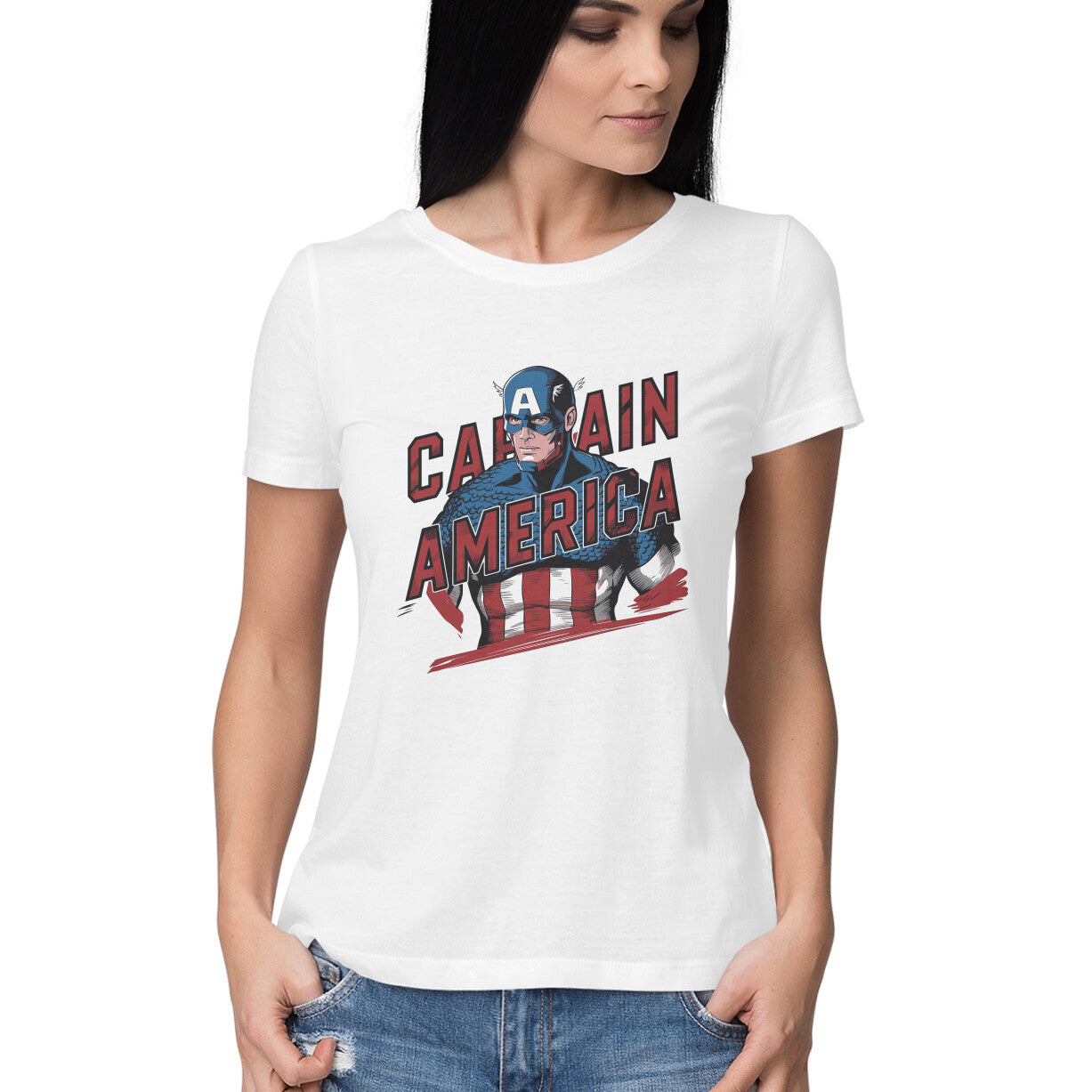 Marvel Comics Captain America T-shirt for Women