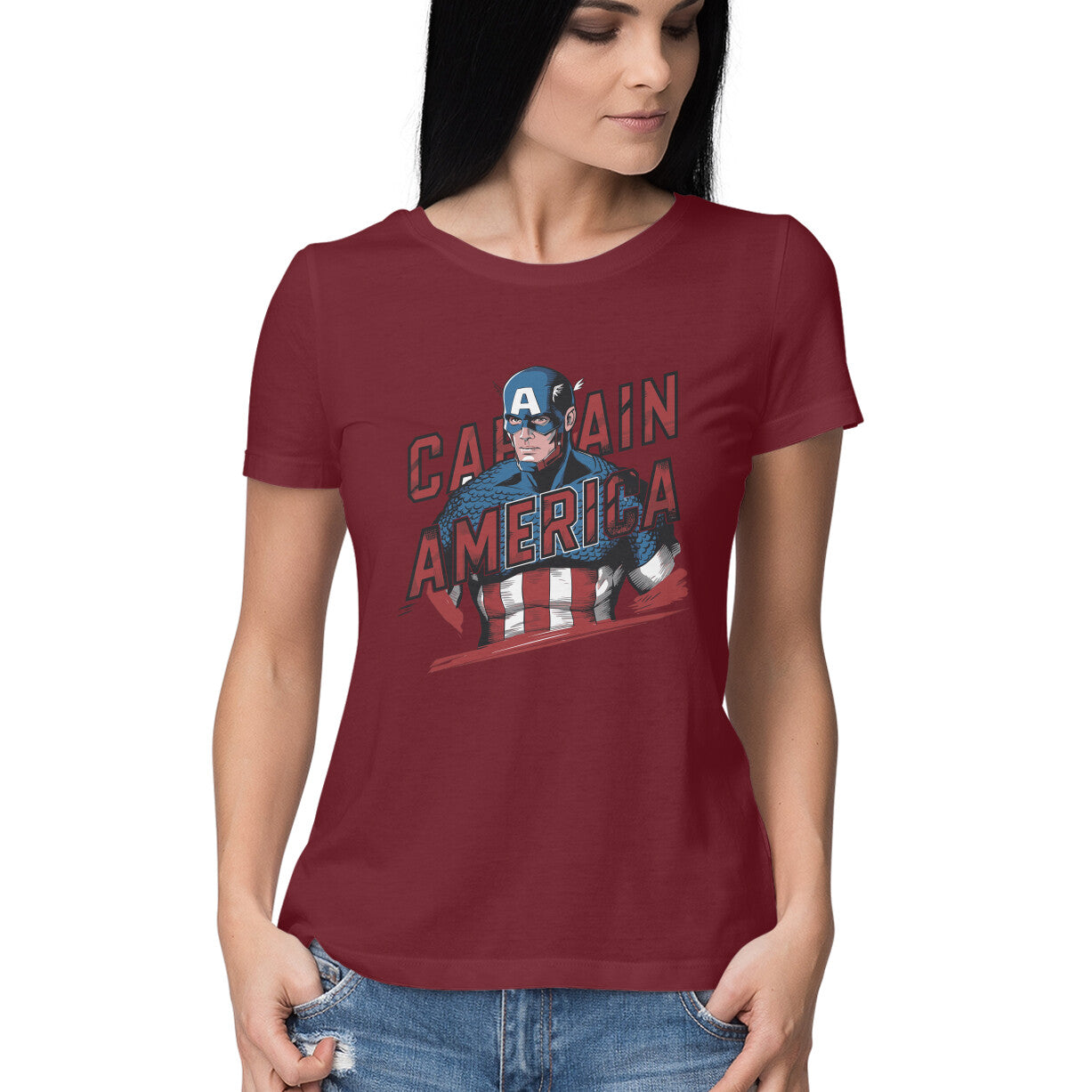 Marvel Comics Captain America T-shirt for Women