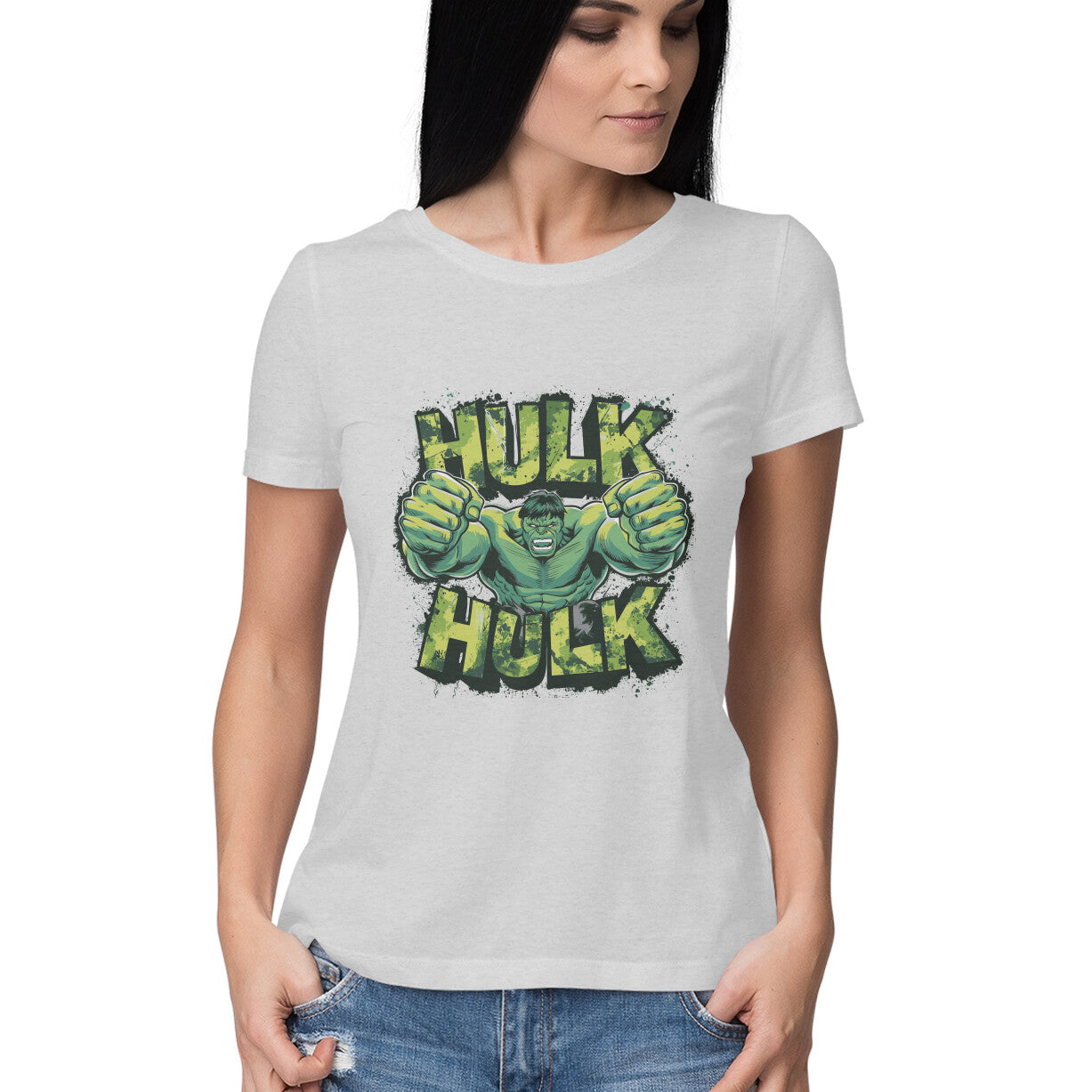 Hulk Printed T-shirt for Women