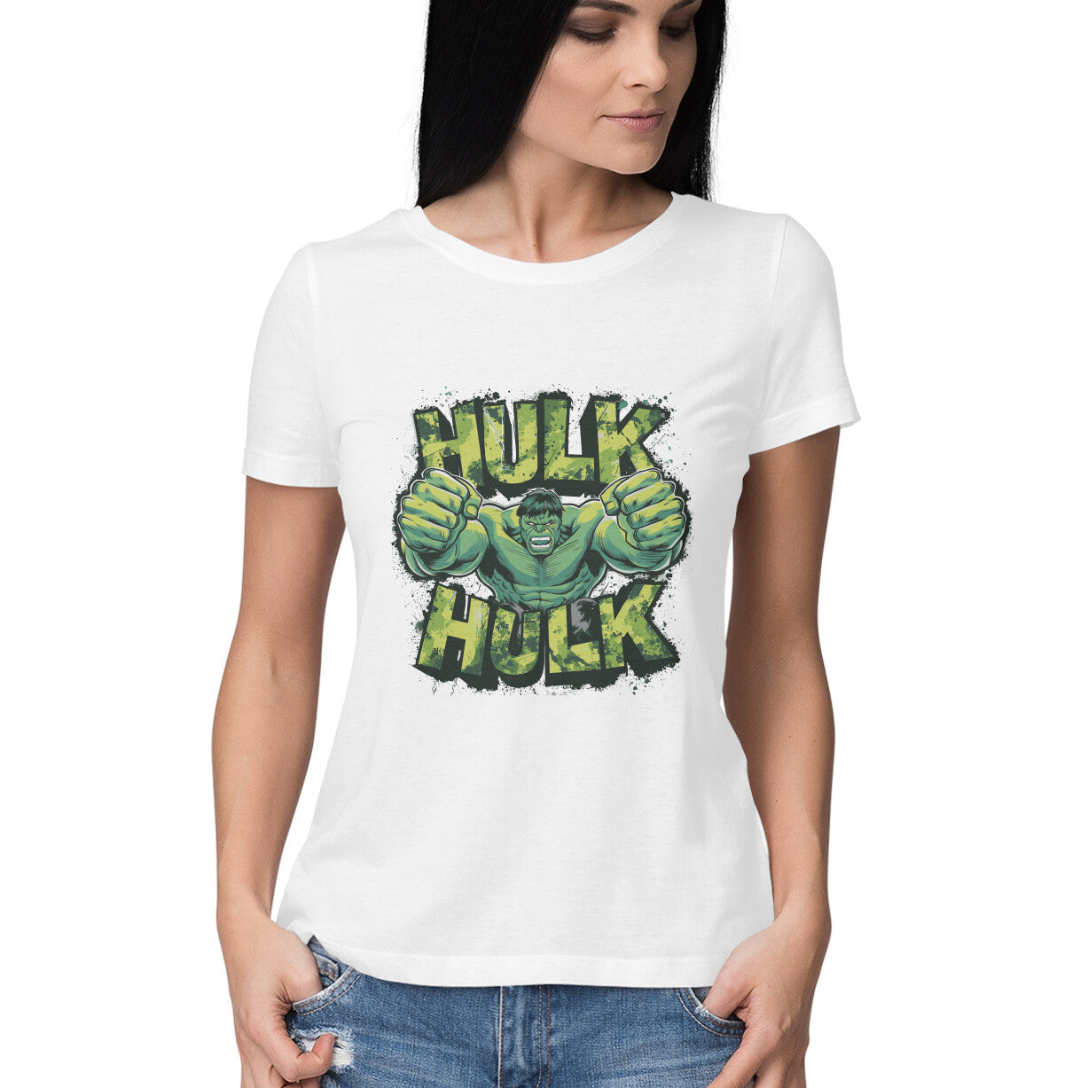 Hulk Printed T-shirt for Women