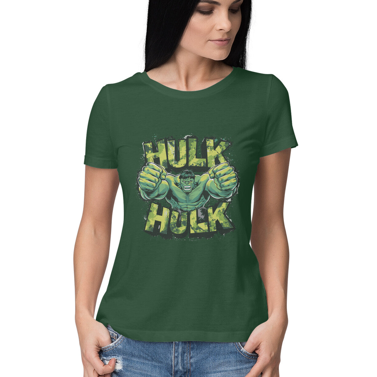 Hulk Printed T-shirt for Women