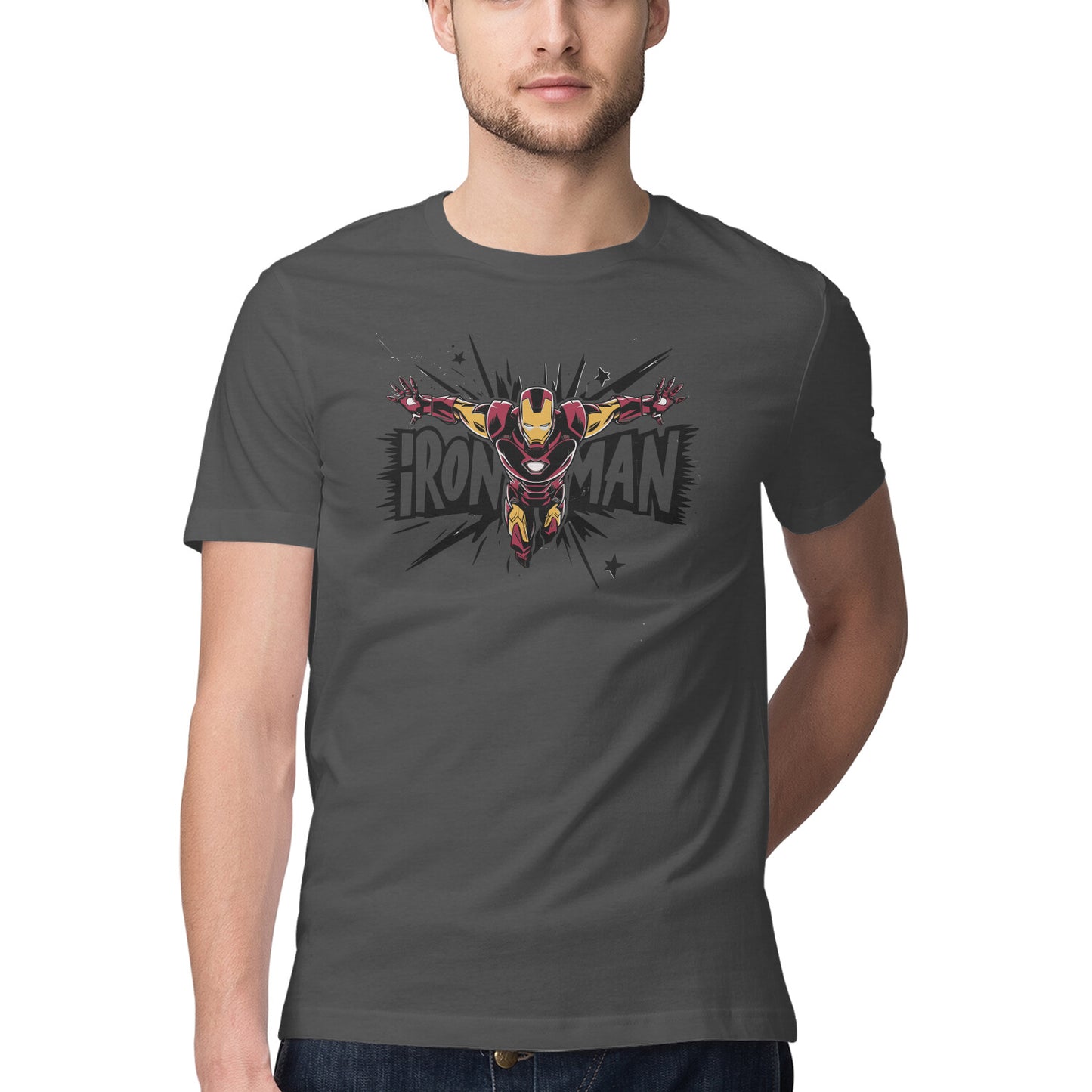 Regular Fit Iron Man T-Shirt for Men