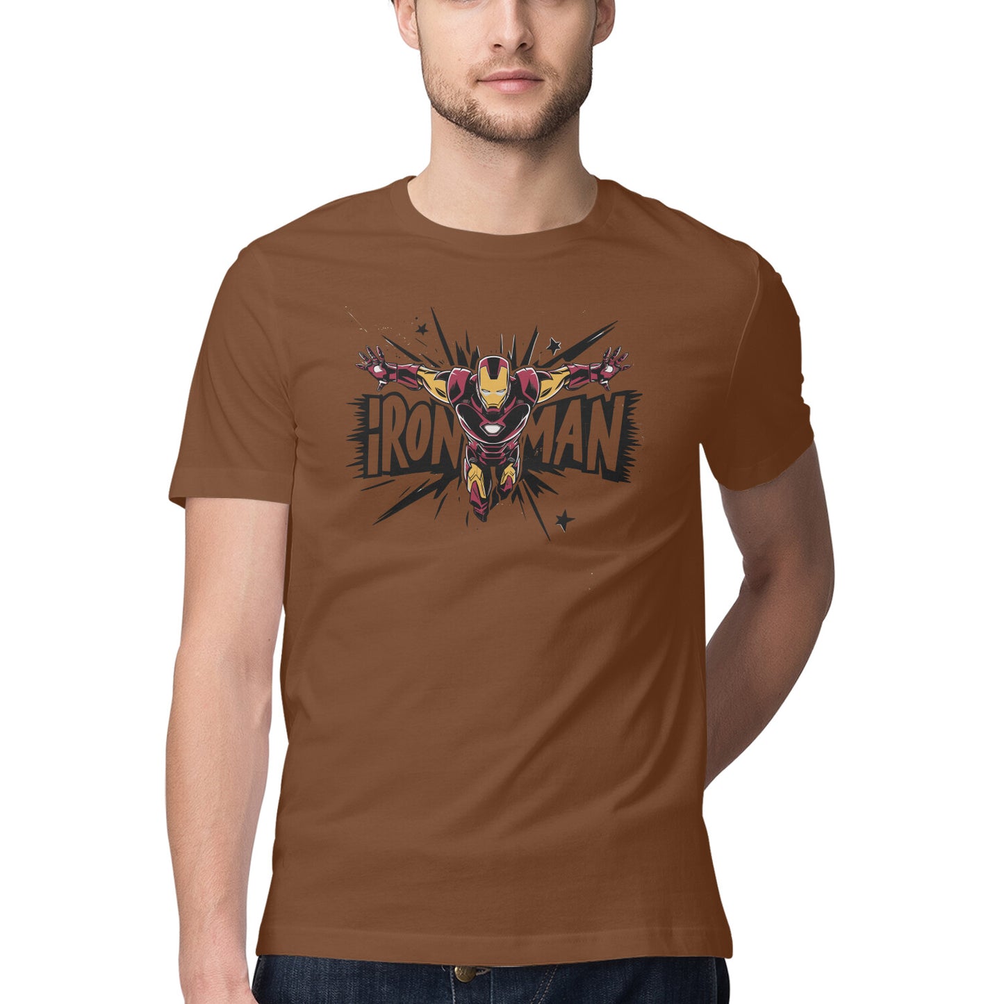 Regular Fit Iron Man T-Shirt for Men