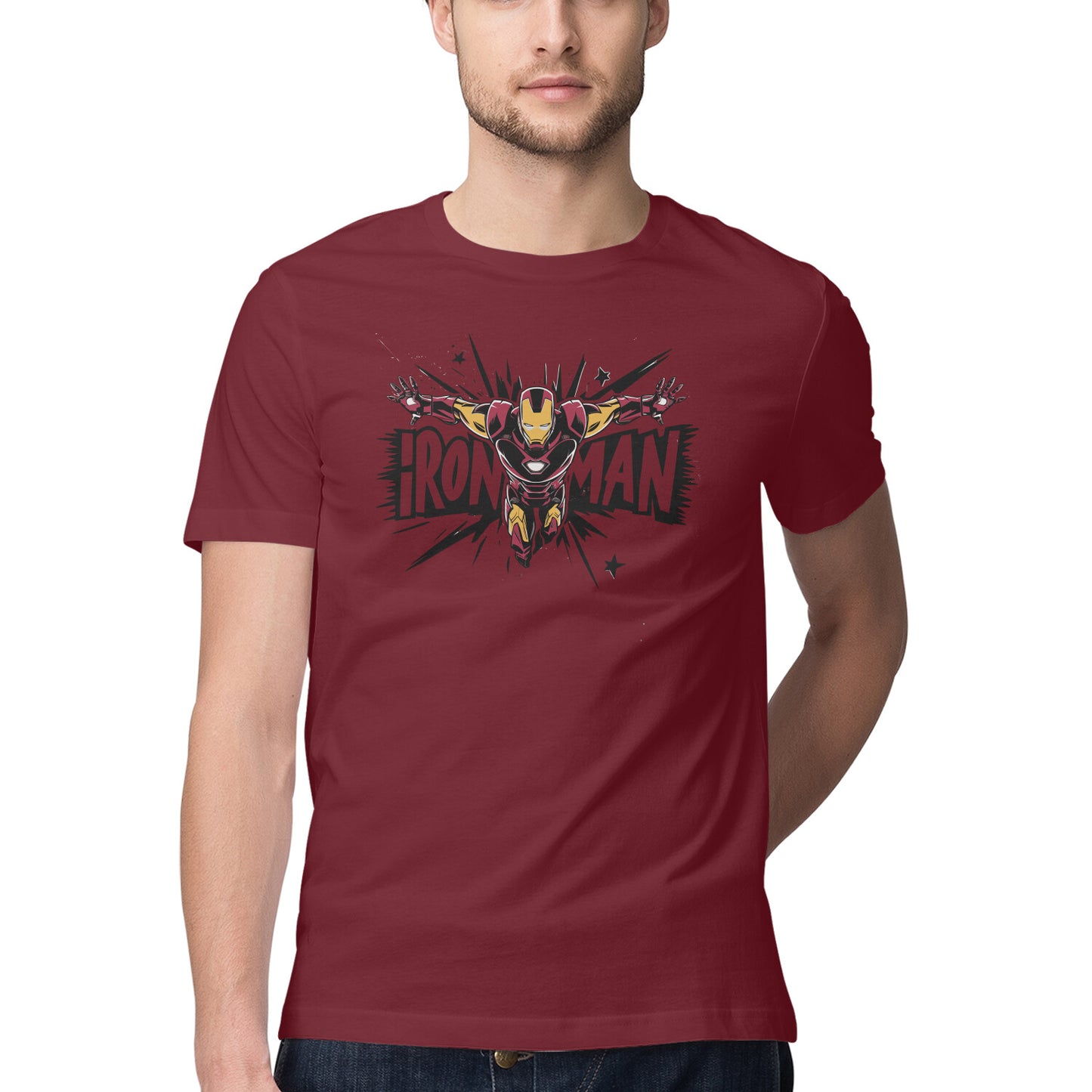 Regular Fit Iron Man T-Shirt for Men