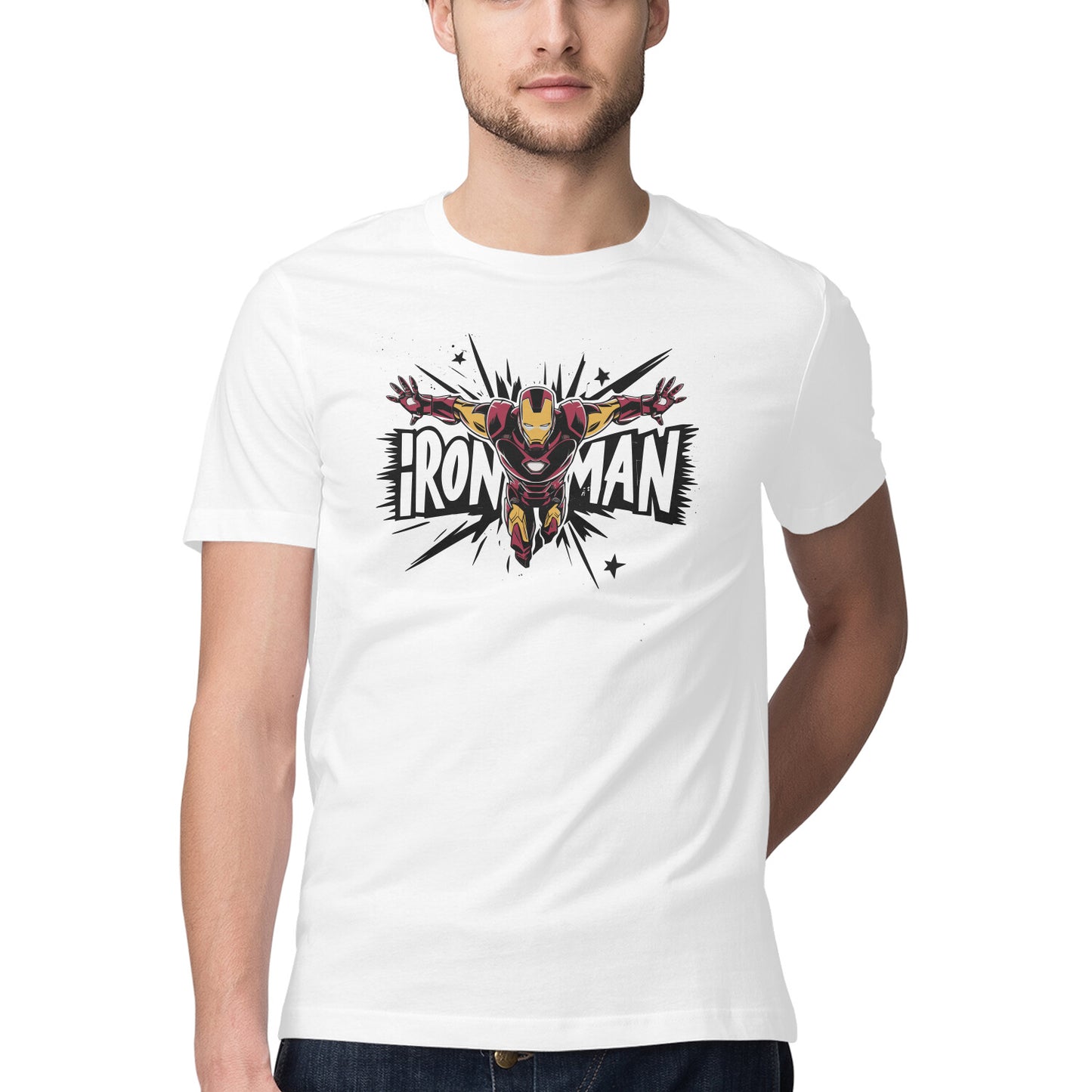 Regular Fit Iron Man T-Shirt for Men
