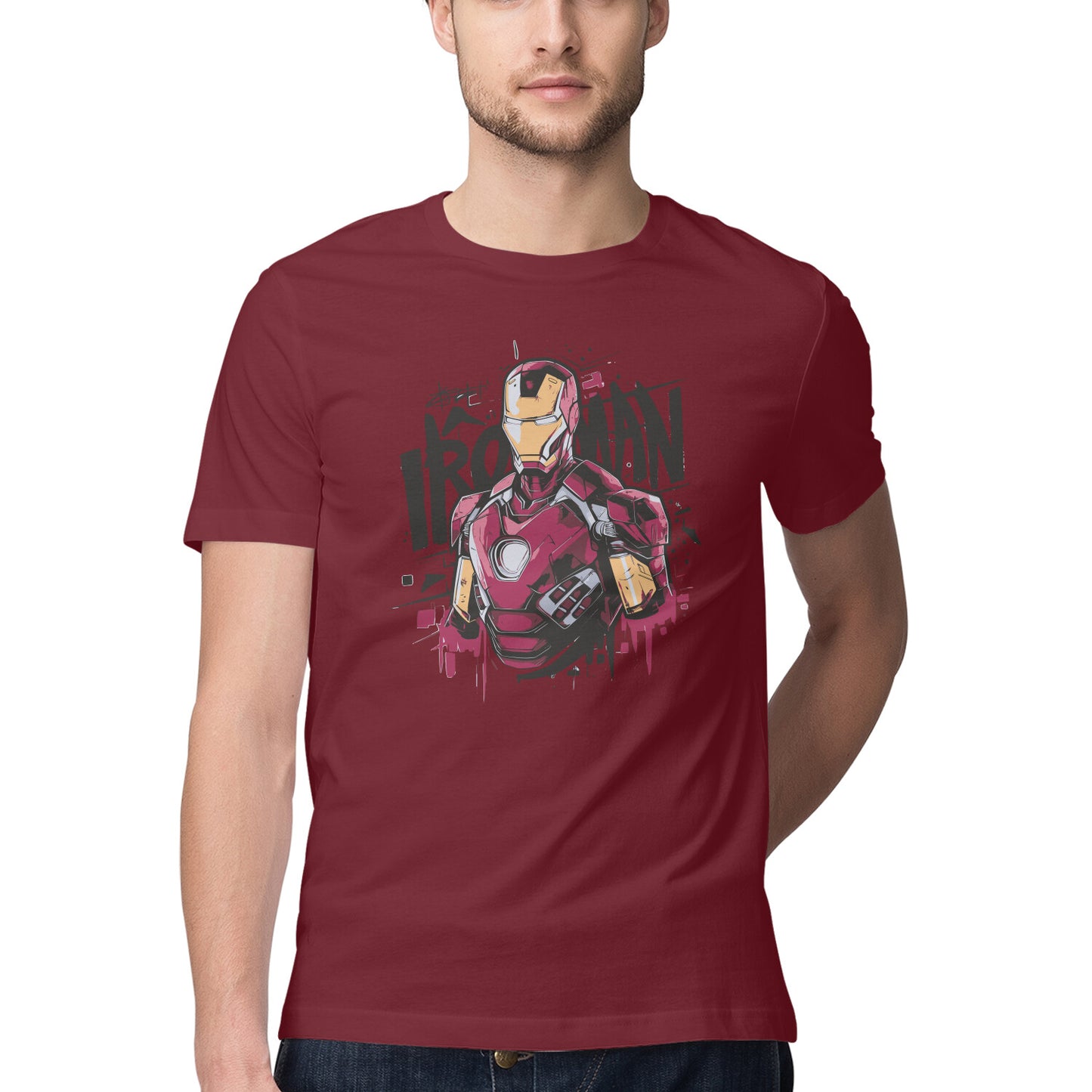 Iron Man Relaxed Fit T-Shirt for Men
