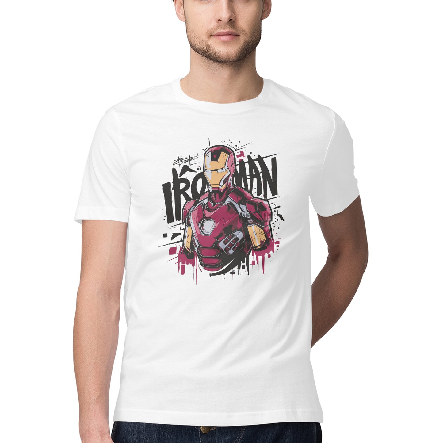 Iron Man Relaxed Fit T-Shirt for Men