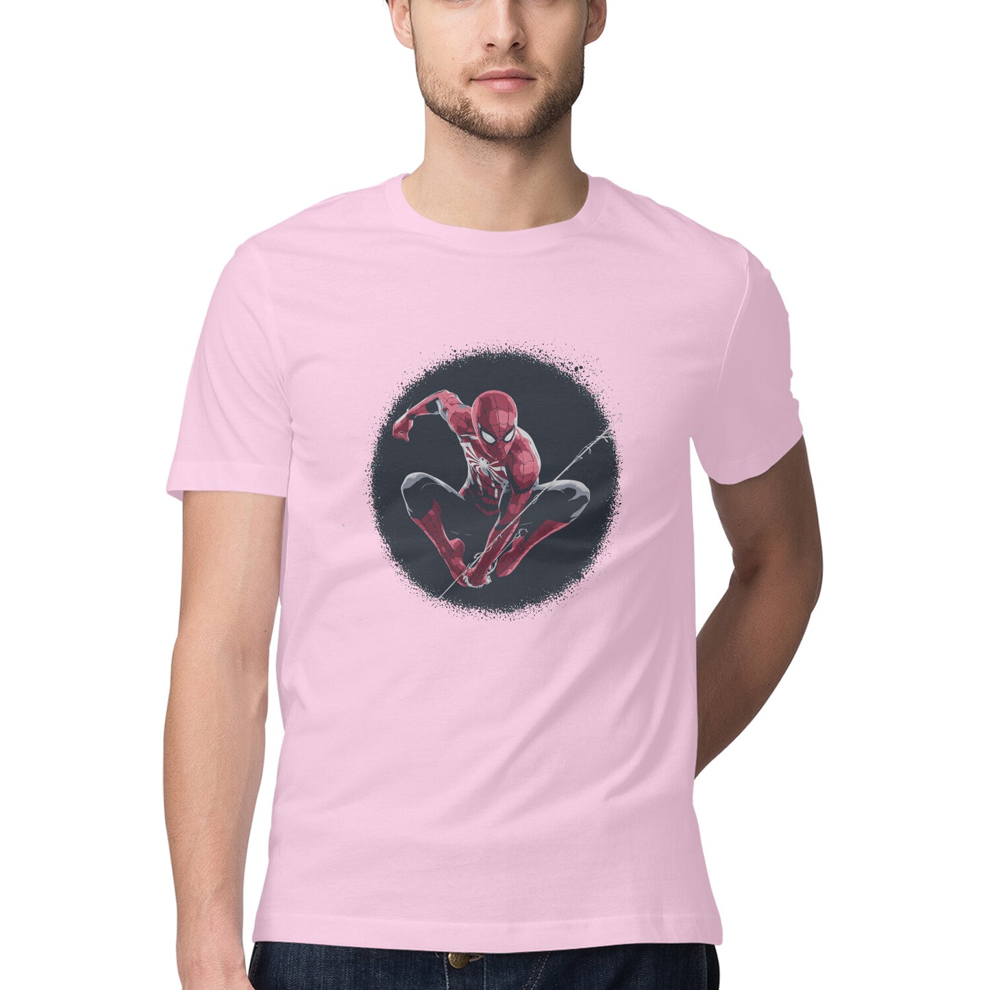 Round Neck Spiderman T-Shirt for Men