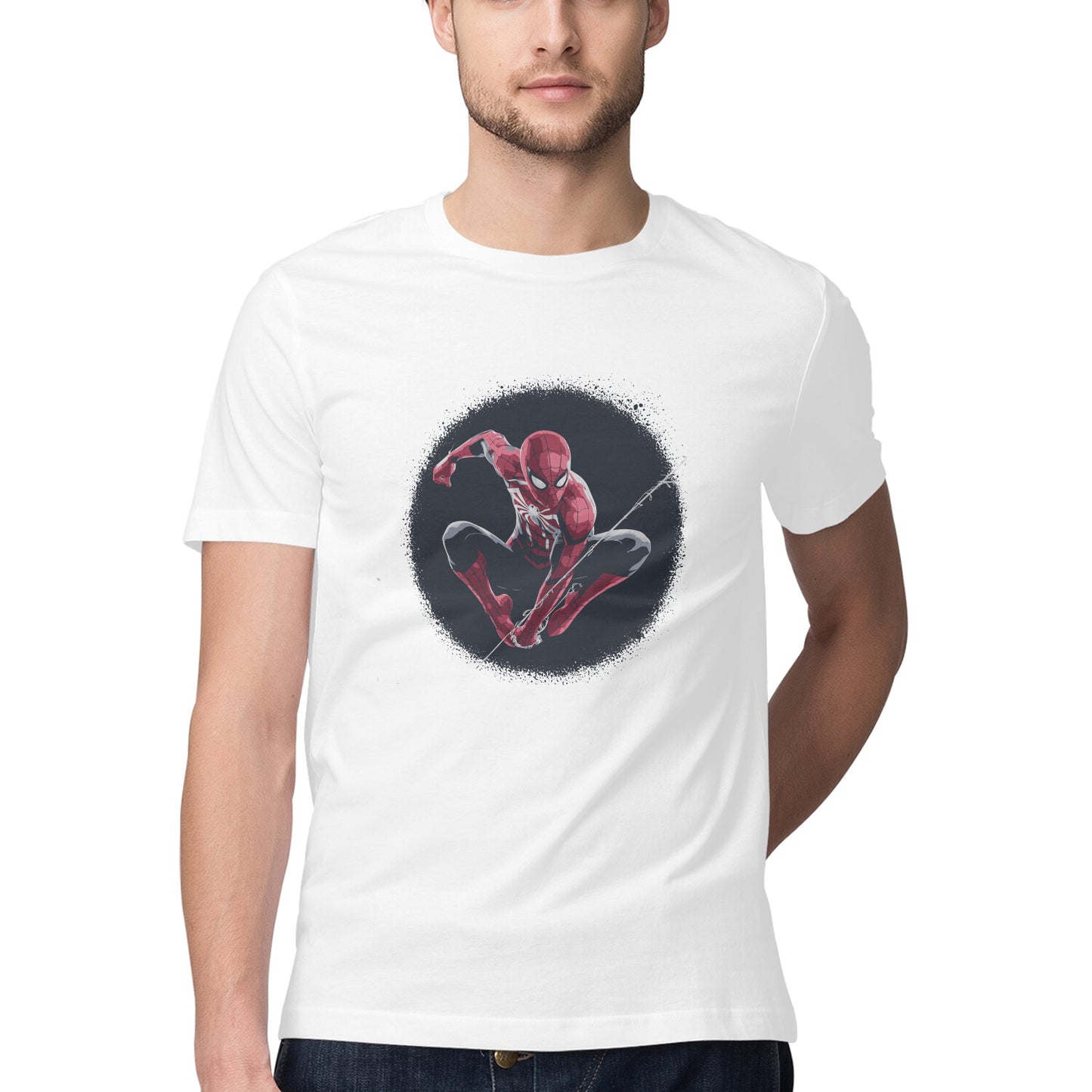 Round Neck Spiderman T-Shirt for Men