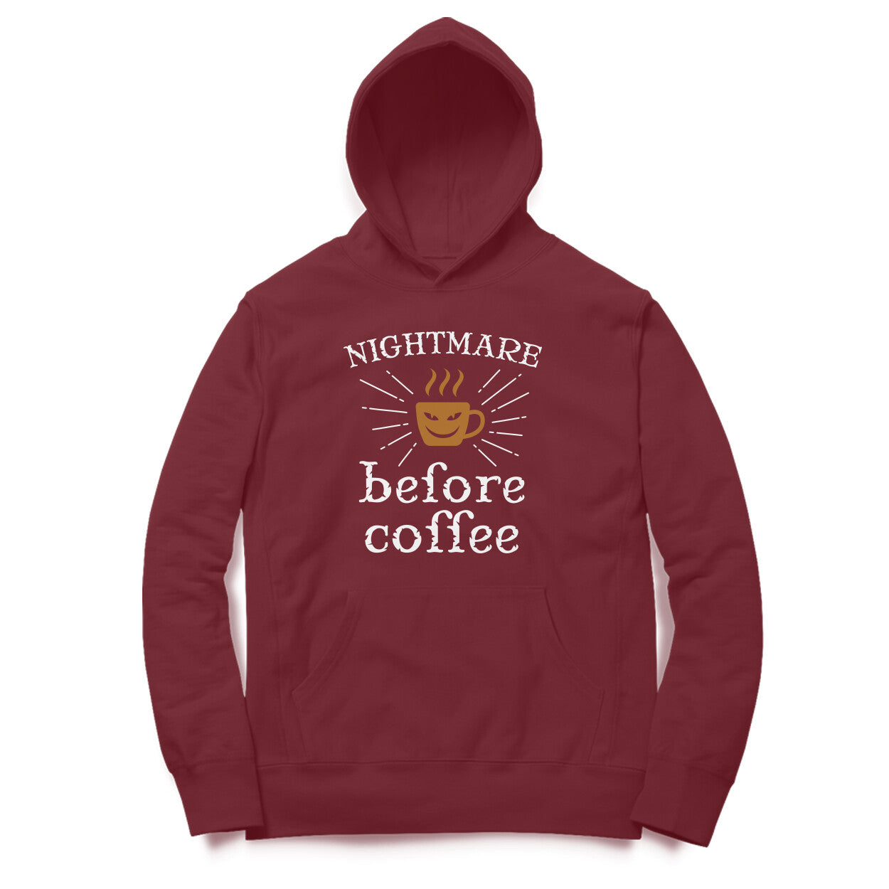 Coffee Printed Unisex Hoodie Online