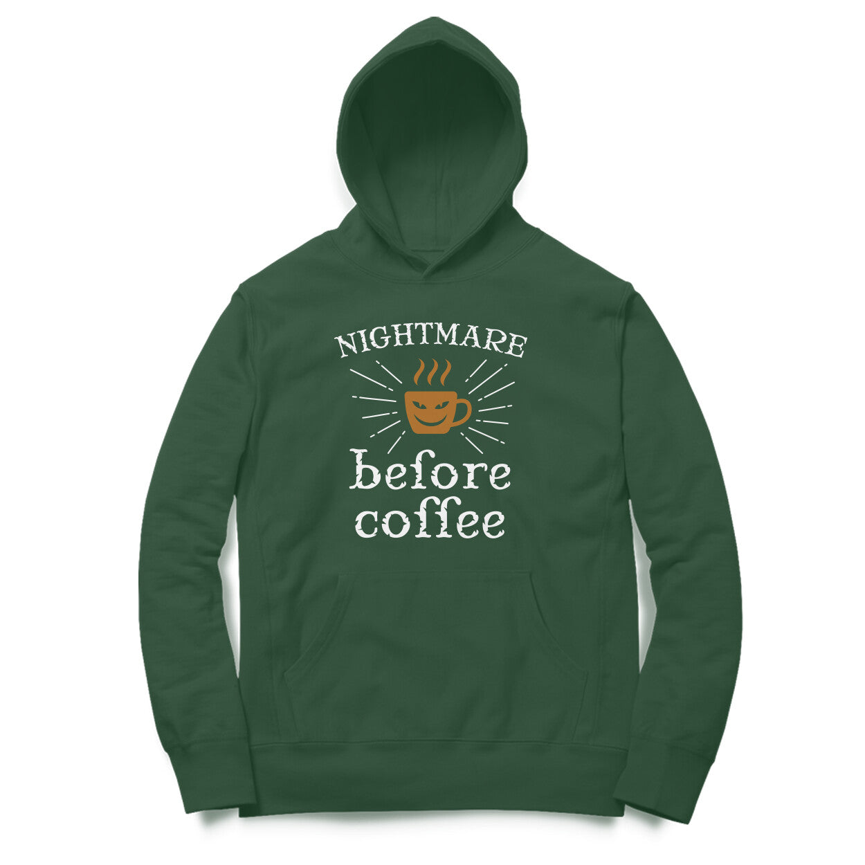 Coffee Printed Unisex Hoodie Online