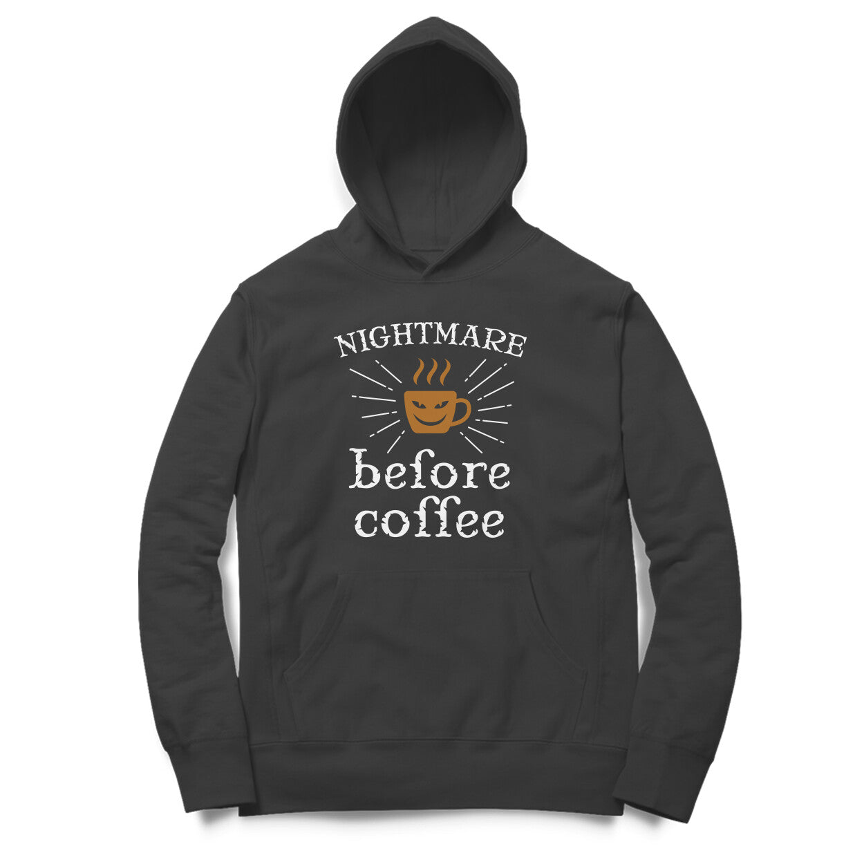 Coffee Printed Unisex Hoodie Online