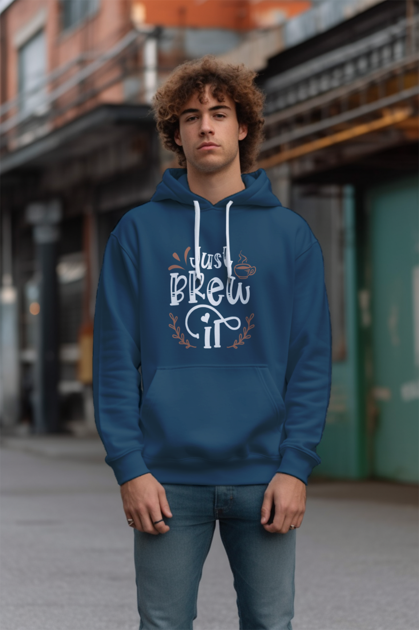 Just Brew It Coffee Printed Unisex Hoodie - Casual Koala