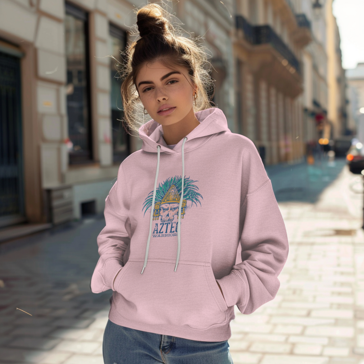Aztec Warrior Unisex Hoodie - Casual Koala