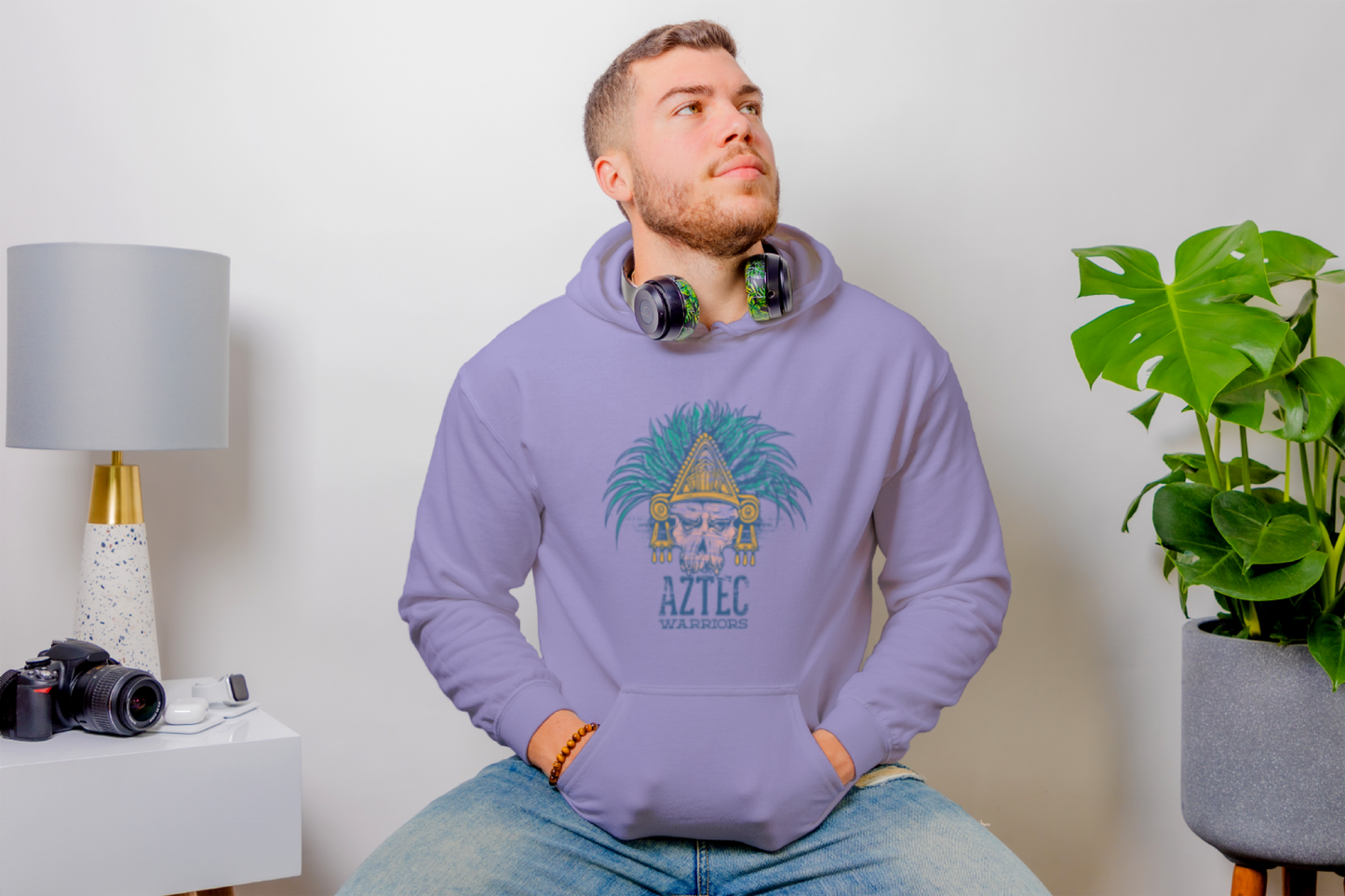 Aztec Warrior Unisex Hoodie - Casual Koala