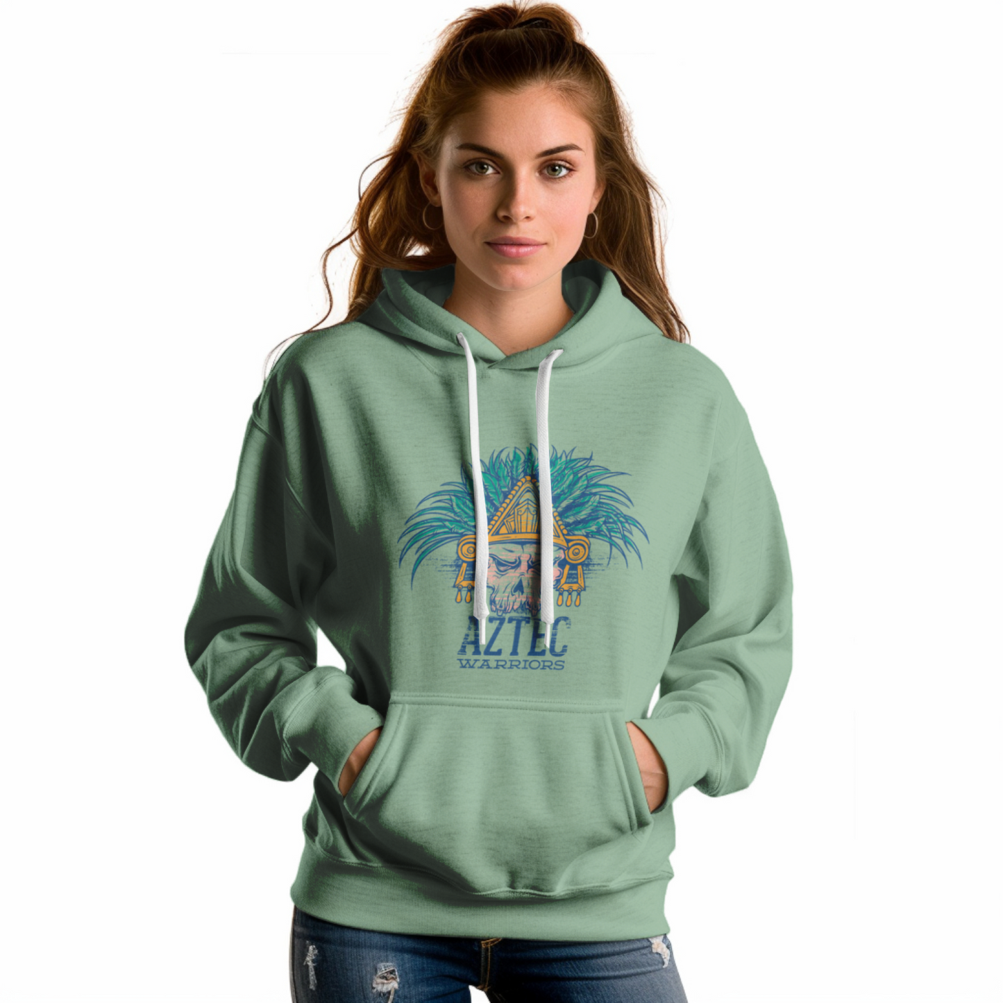 Aztec Warrior Unisex Hoodie - Casual Koala