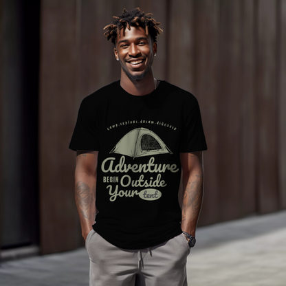 Camping Adventure T-shirt For Men