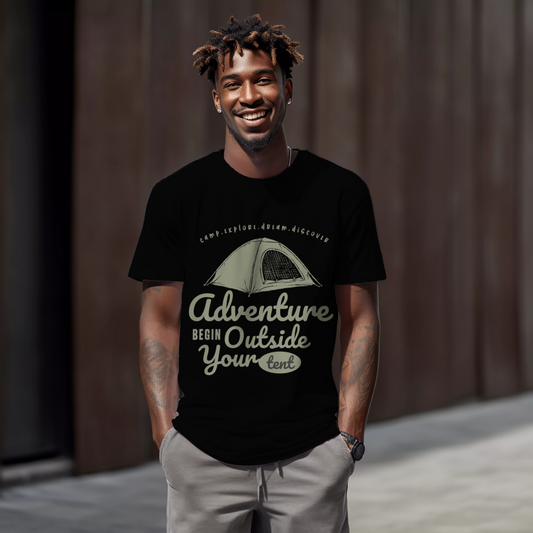 Camping Adventure T-shirt For Men