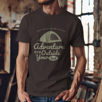Camping Adventure T-shirt For Men