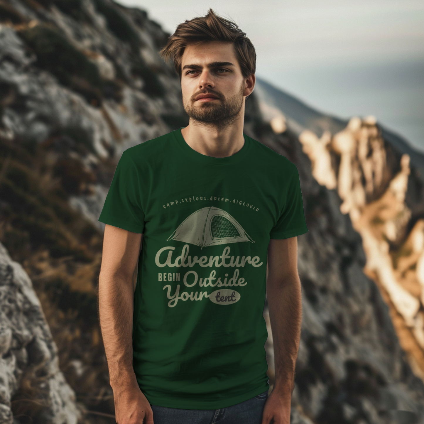 Camping Adventure T-shirt For Men
