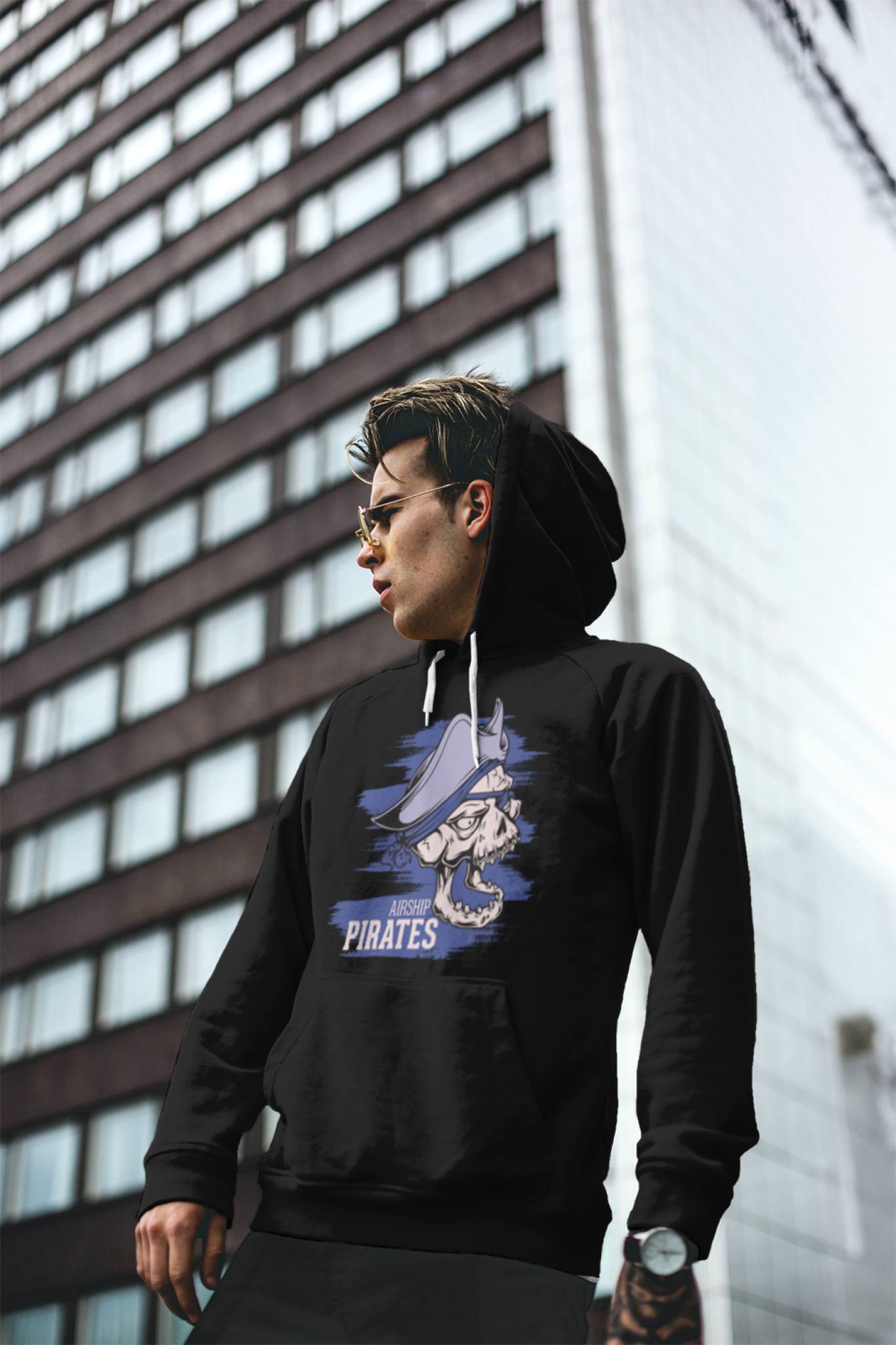 Airship Pirate Unisex Hoodie - Casual Koala