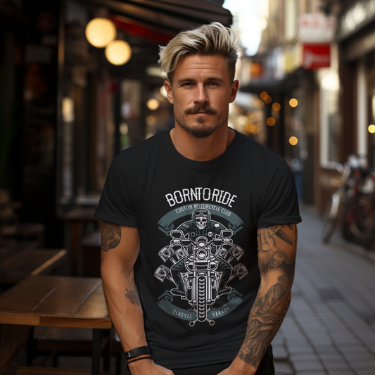 Born To Ride Biker T-shirt for Men