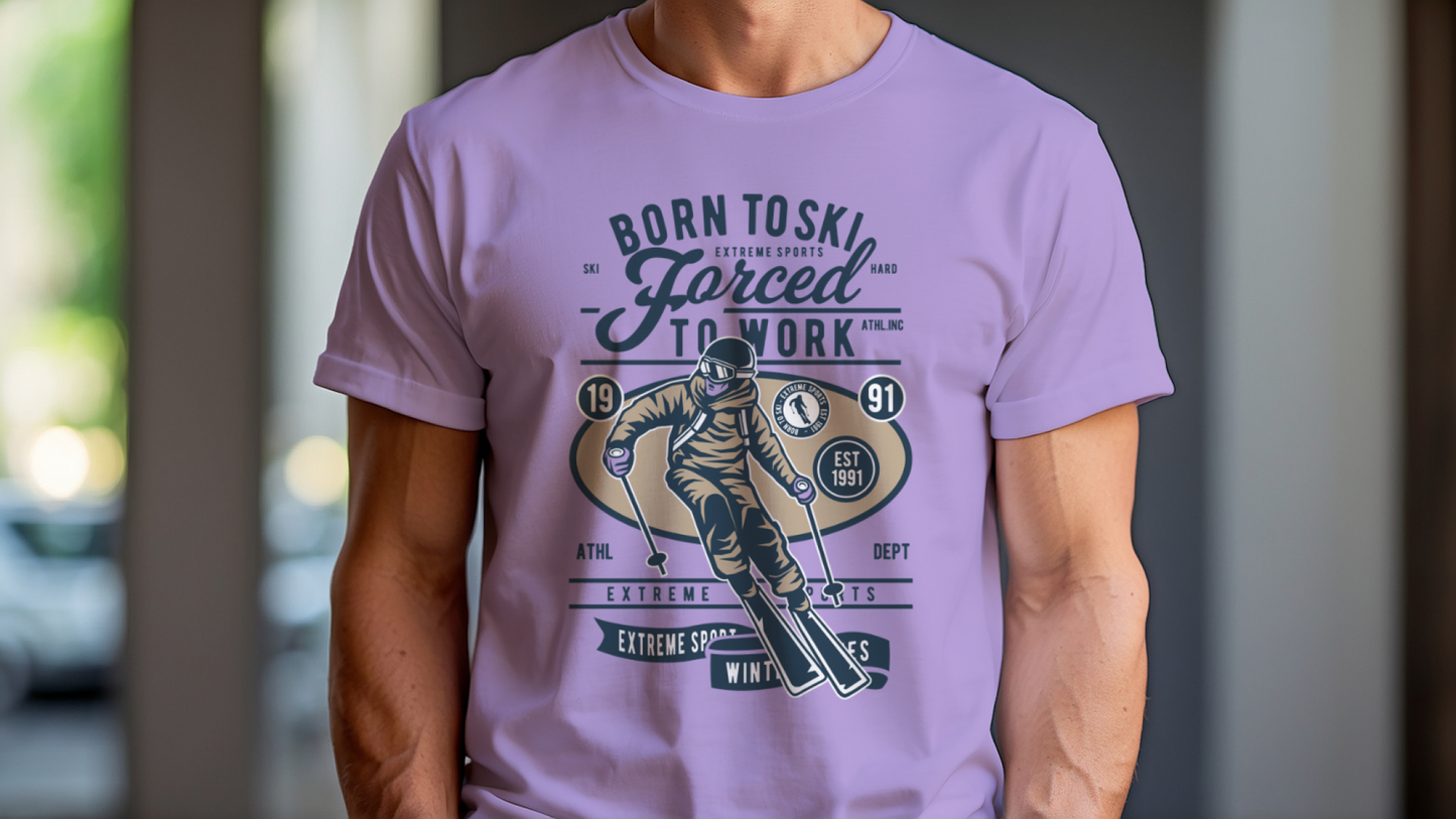 Born To Ski T-shirt for Men