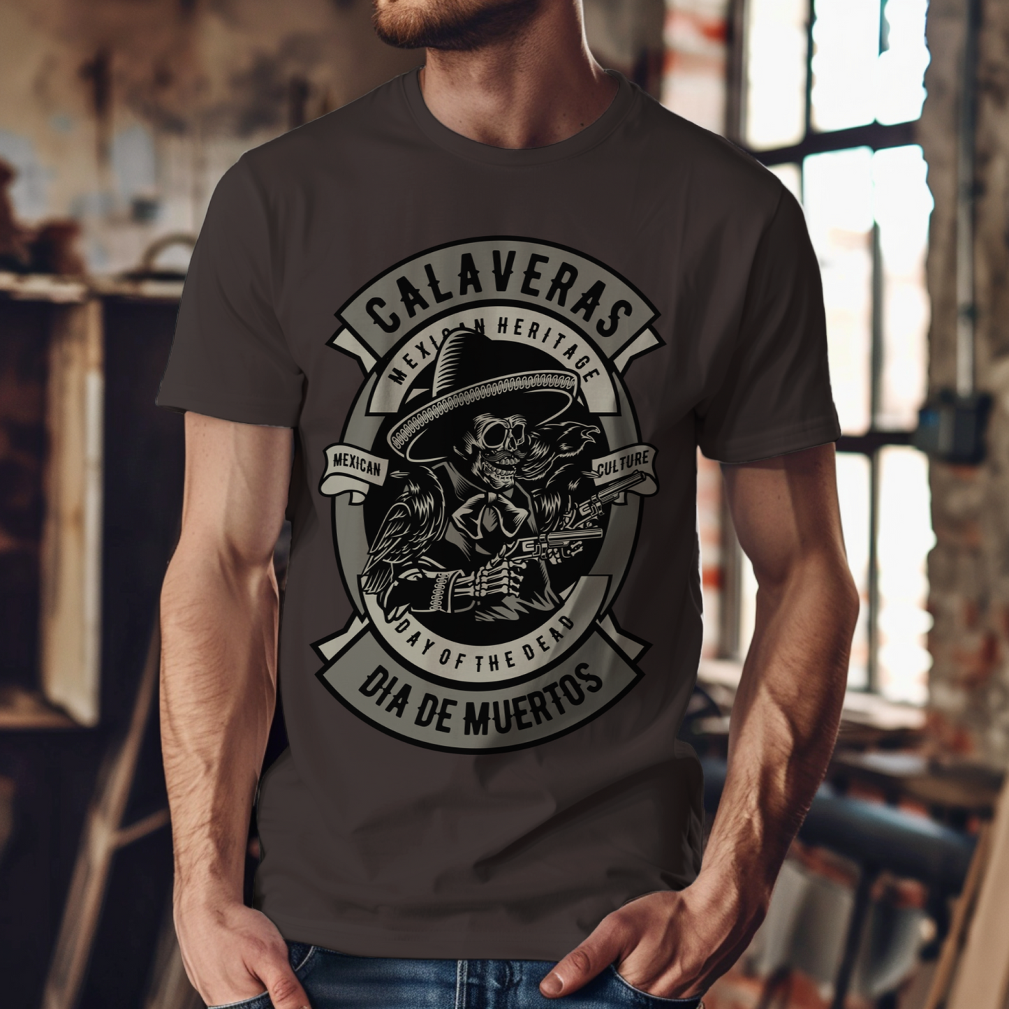 Calavera Skull T-shirt for Men