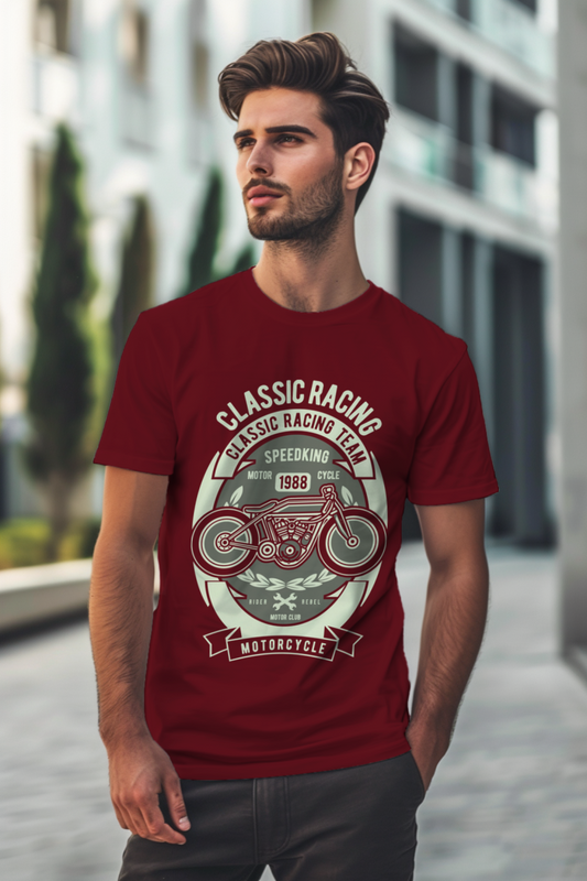 Motorcycle Classic Racing Team t-Shirt For Men