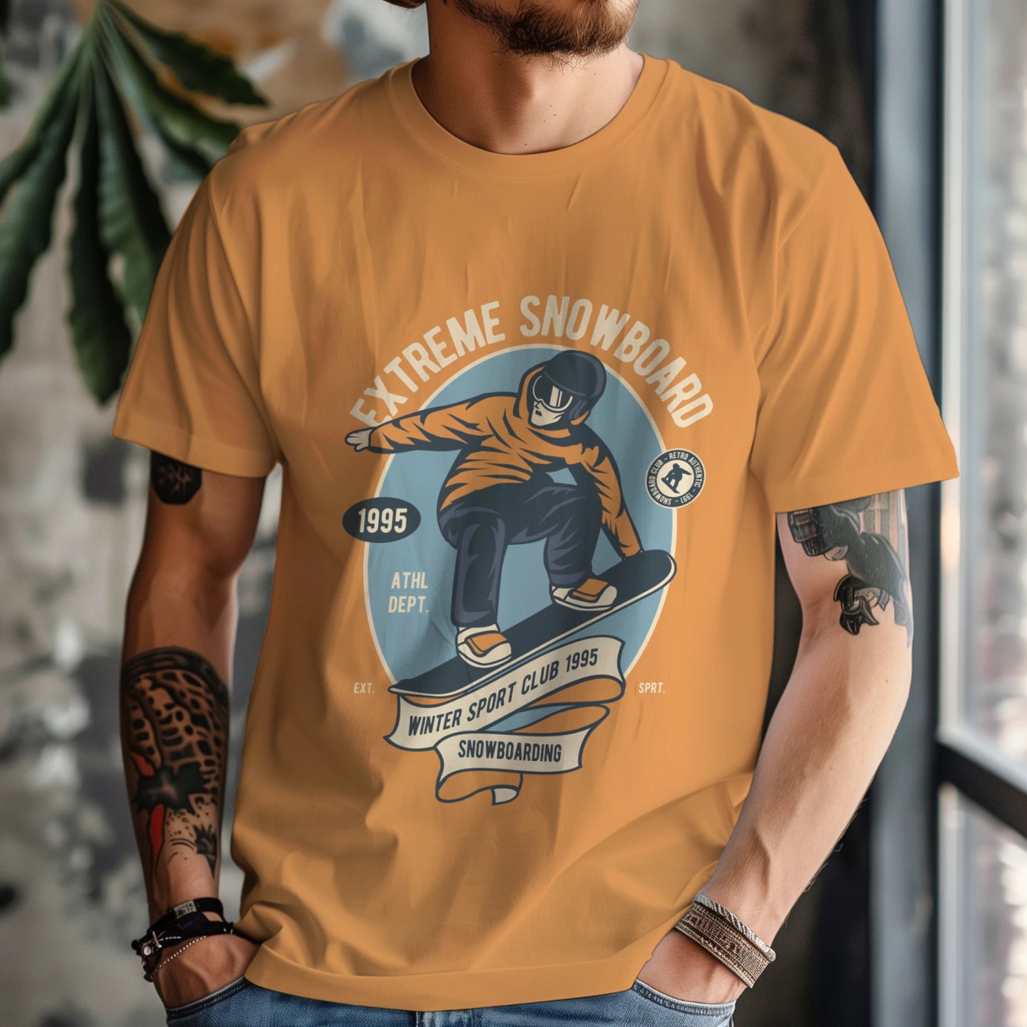 Extreme Snowboard T-shirt for Men