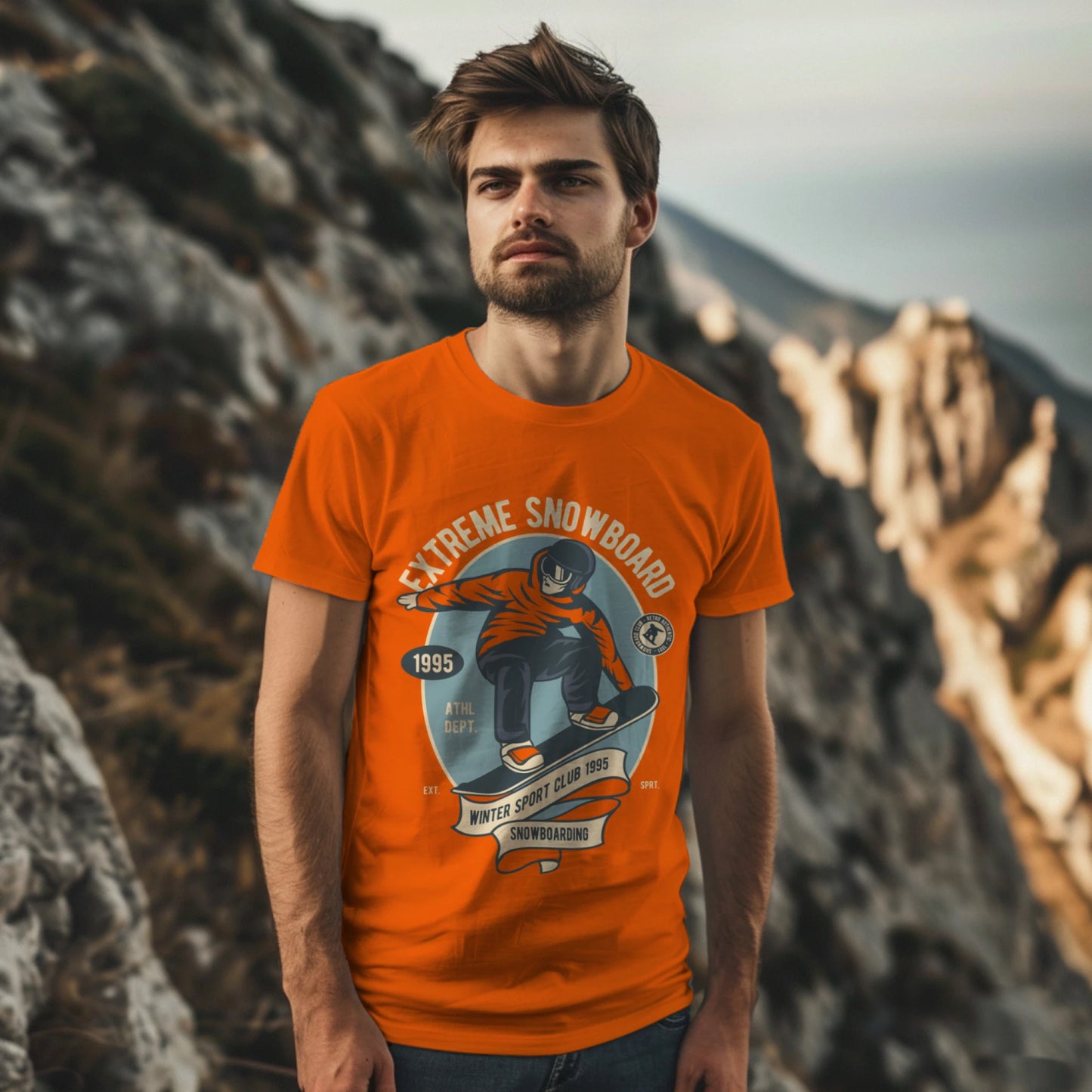 Extreme Snowboard T-shirt for Men