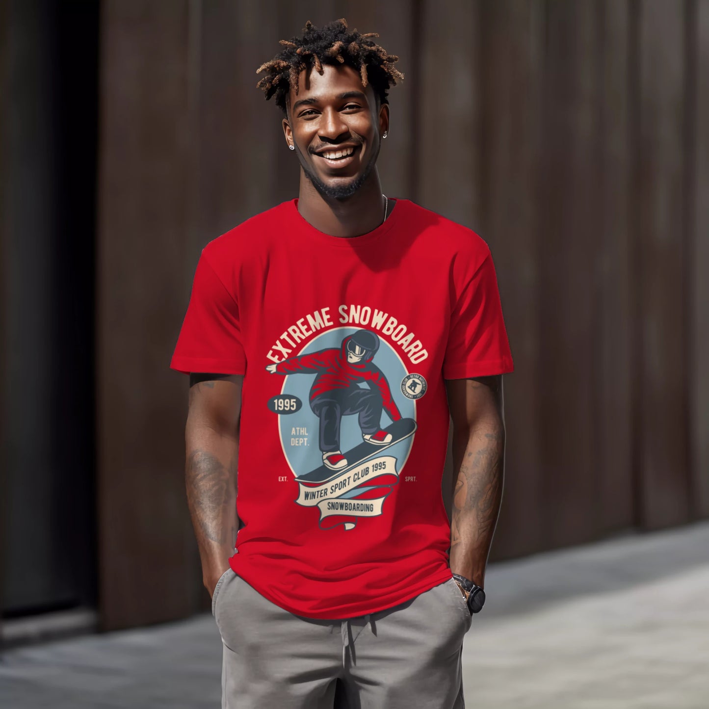 Extreme Snowboard T-shirt for Men