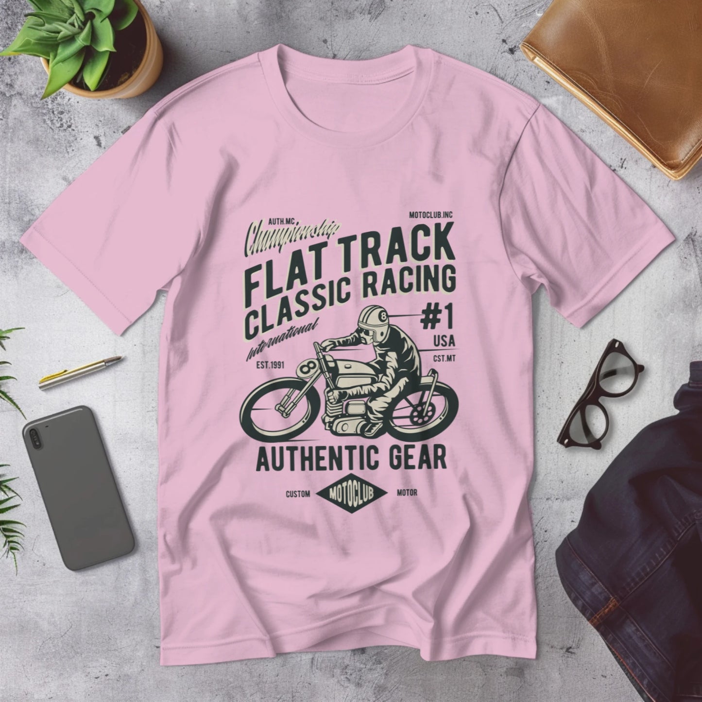 Classic Biker T-shirt for Men