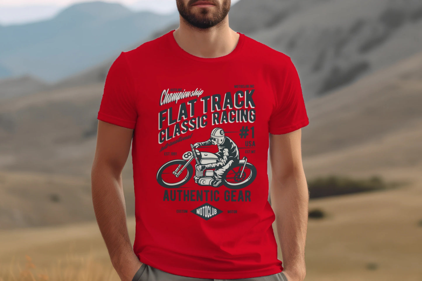 Classic Biker T-shirt for Men