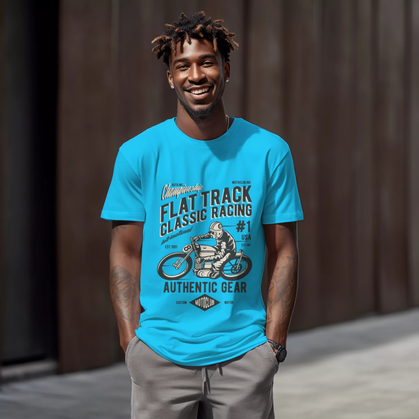 Classic Biker T-shirt for Men