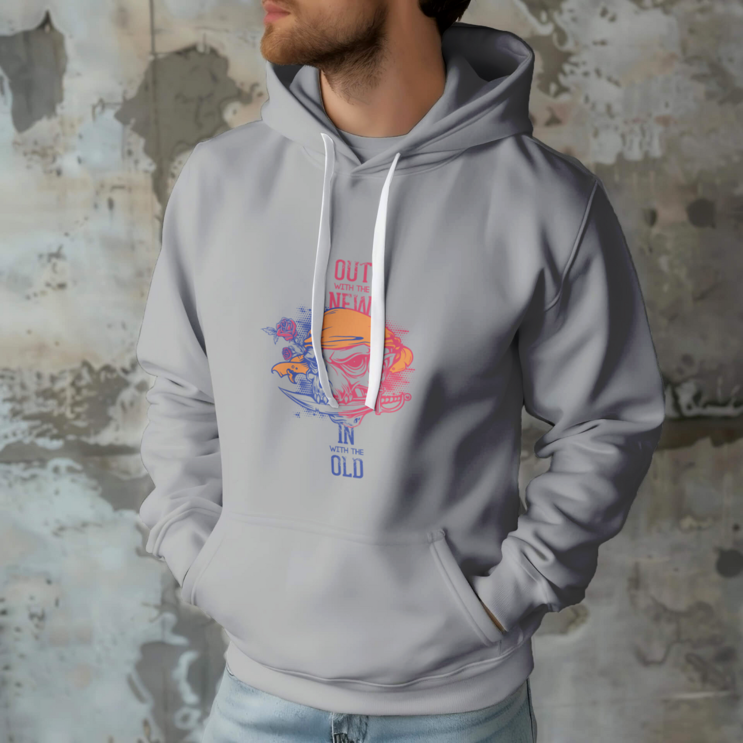 Pirate skull Printed Unisex Hoodie - Casual Koala