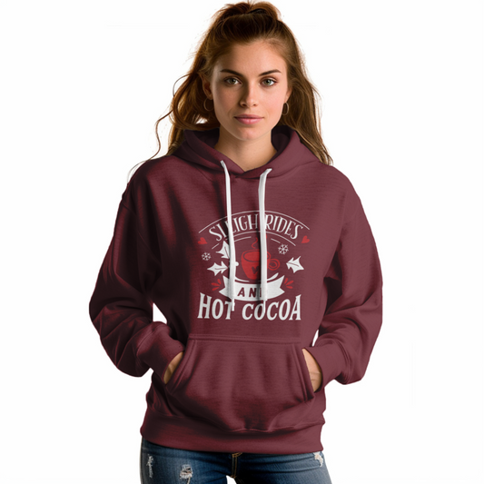 Hot Cocoa Printed Unisex Hoodie Online - Casual Koala