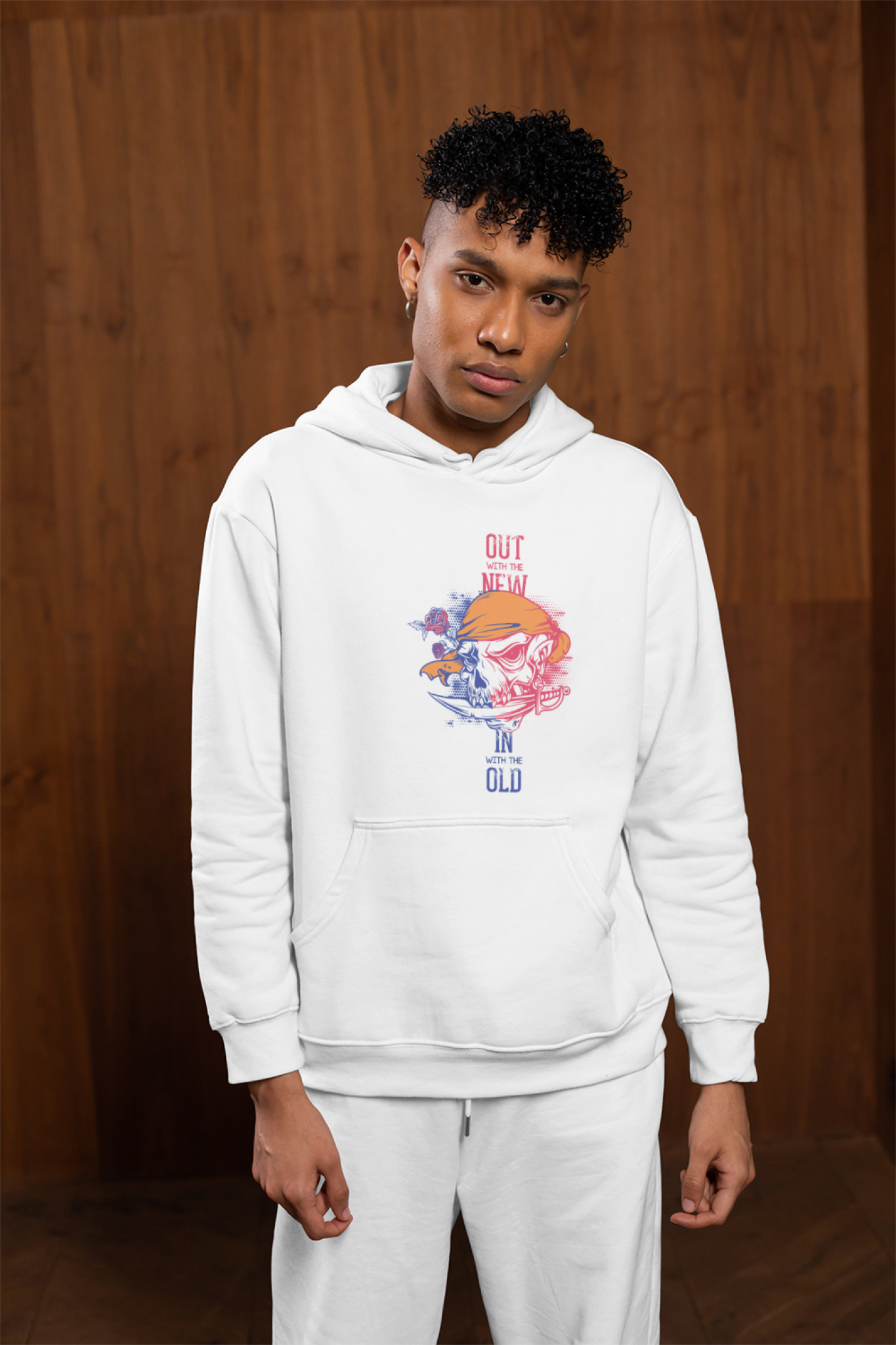Pirate skull Printed Unisex Hoodie - Casual Koala