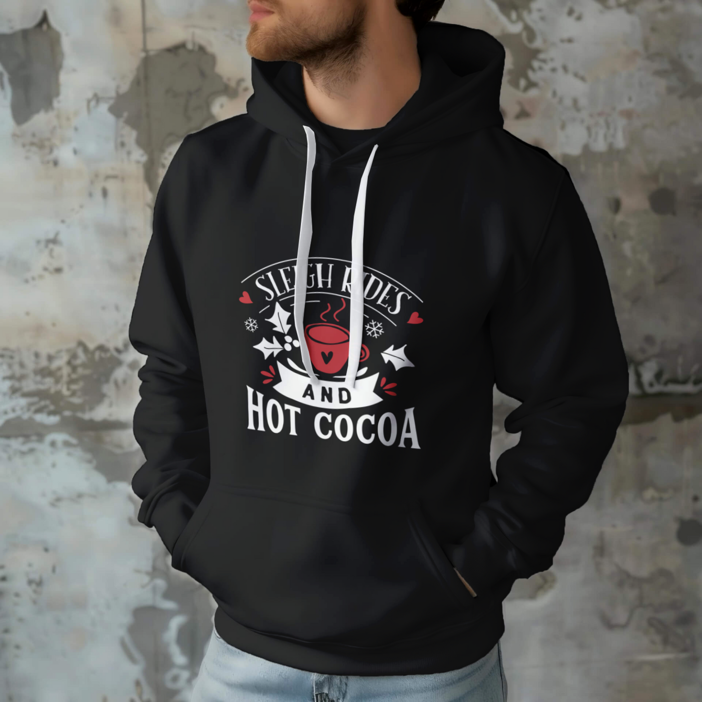 Hot Cocoa Printed Unisex Hoodie Online - Casual Koala