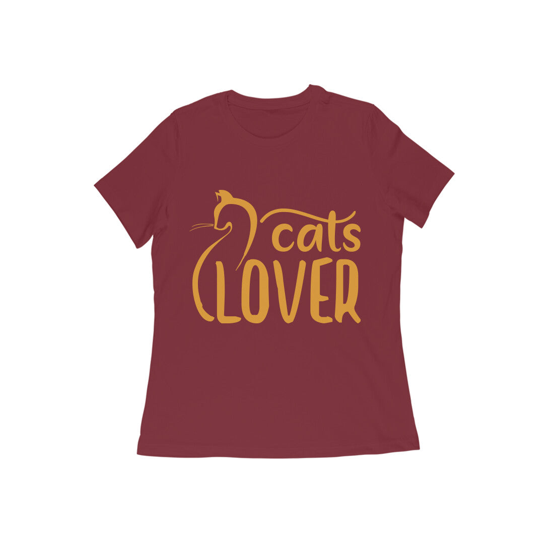 Cat Lover Printed T-shirt for Women