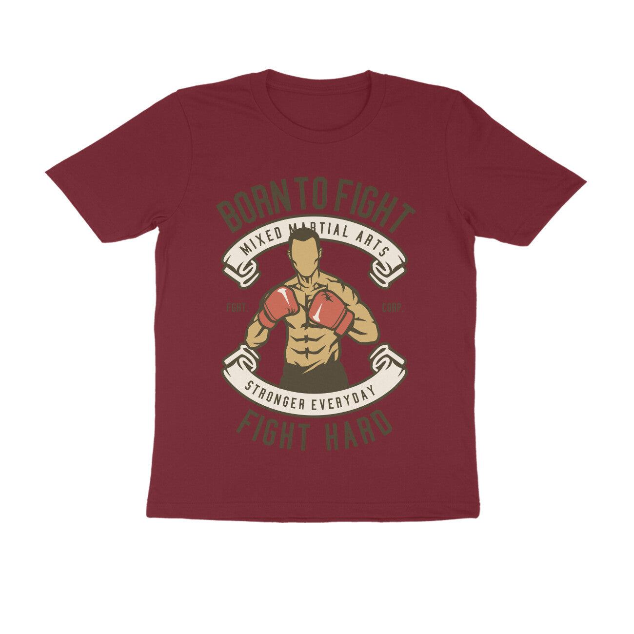 Born to Fight Printed T-shirt For Men