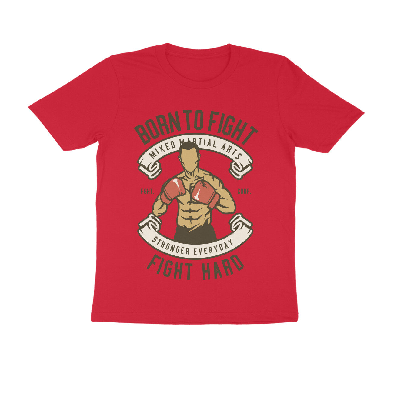 Born to Fight Printed T-shirt For Men