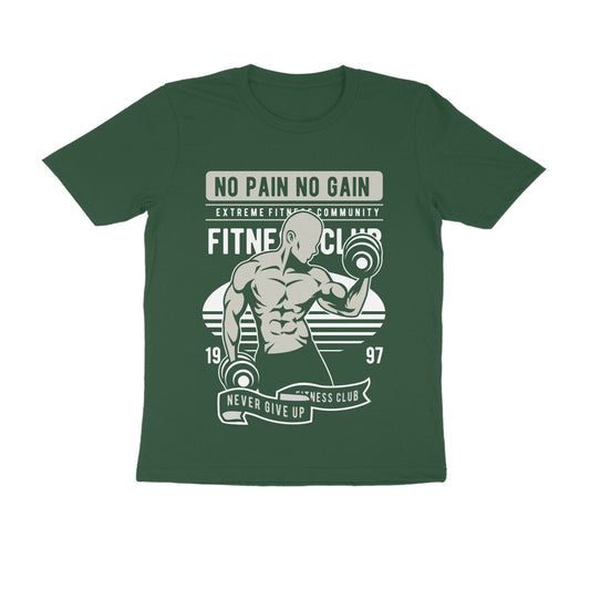No Pain No Gain Men's Printed T-Shirt