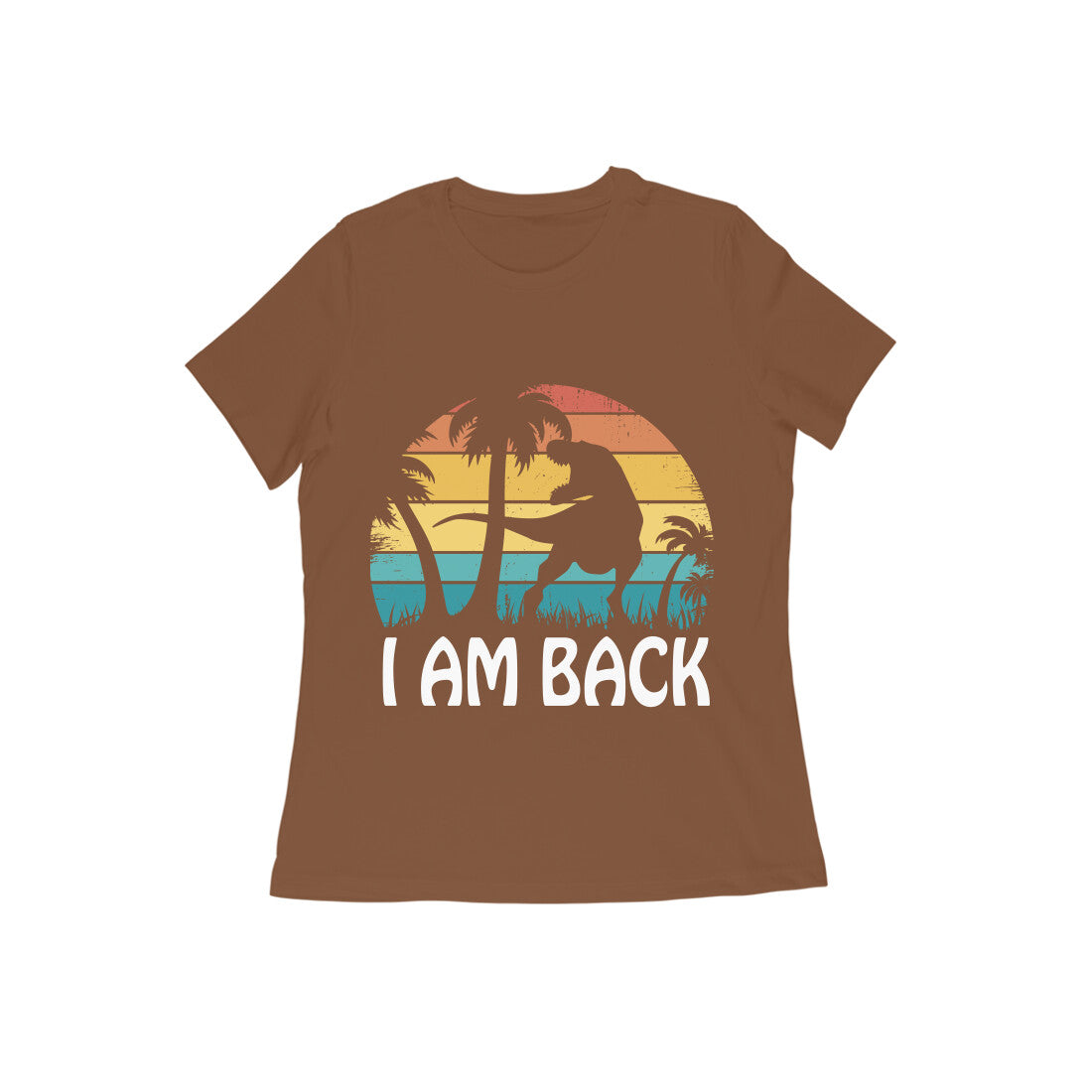 I am Back Dinosaur Printed T-shirt for Women
