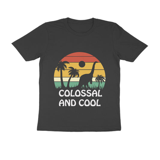 Colossal and Cool Dinosaur Print T-Shirt for Men