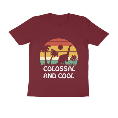 Colossal and Cool Dinosaur Print T-Shirt for Men