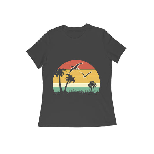 Dinosaur Printed T-shirt for Women