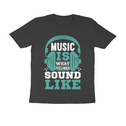 Half Sleeve Music T-Shirt for Men